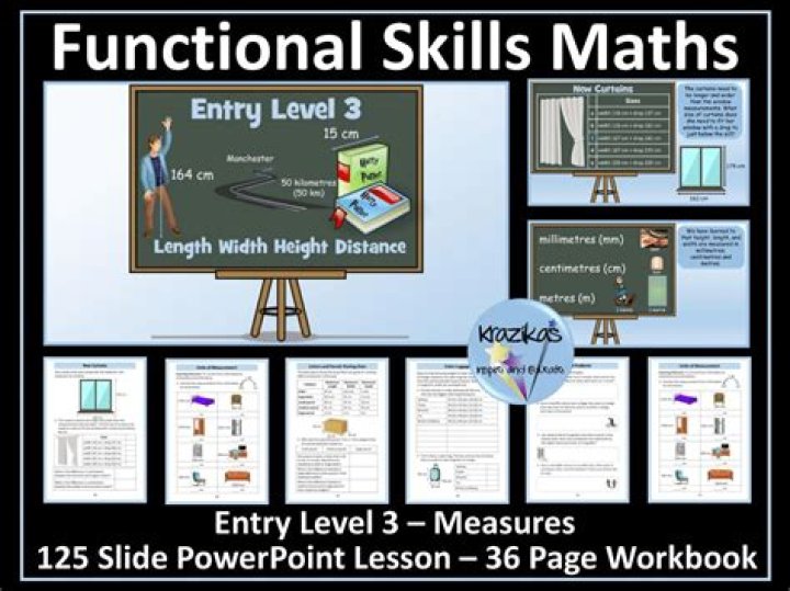 What is entry level 3 functional skills maths?